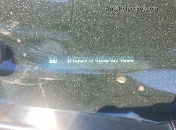 1HGCV1F49MA074095 2021 HONDA ACCORD Black ძრავის განყოფილების ხედი