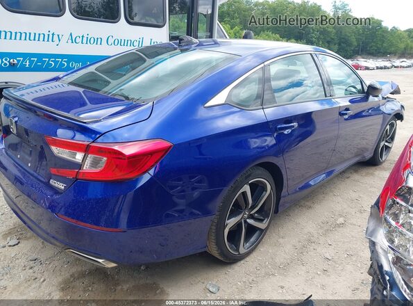 1HGCV1F49NA037341 2022 HONDA ACCORD Синий Задняя правая четверть