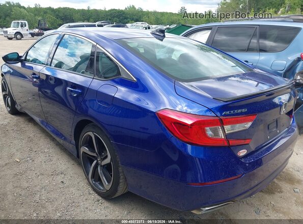 1HGCV1F49NA037341 2022 HONDA ACCORD Синий Задняя левая четверть