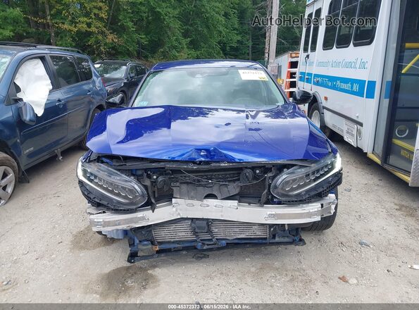 1HGCV1F49NA037341 2022 HONDA ACCORD Синий Вид задней части салона