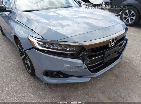 1HGCV1F49NA120008 2022 HONDA ACCORD Silver Դիմացի տեսք
