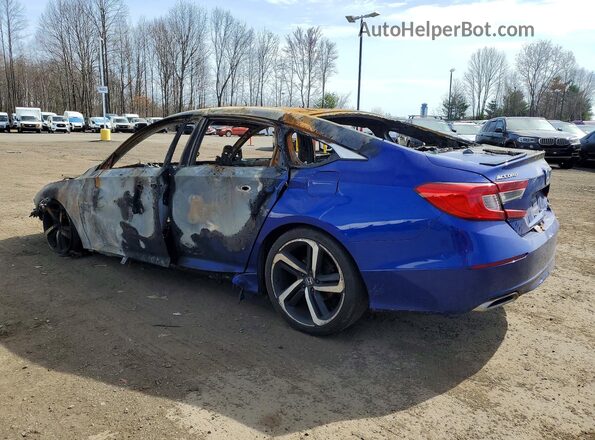 1HGCV1F4XMA011426 2021 HONDA ACCORD Синий Задняя левая четверть