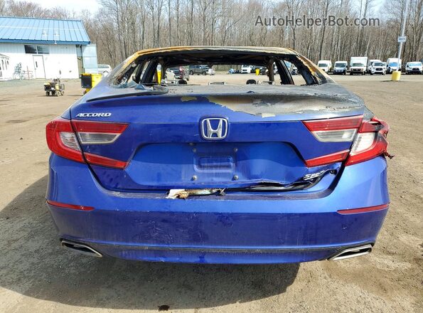 1HGCV1F4XMA011426 2021 HONDA ACCORD Синий Вид сзади