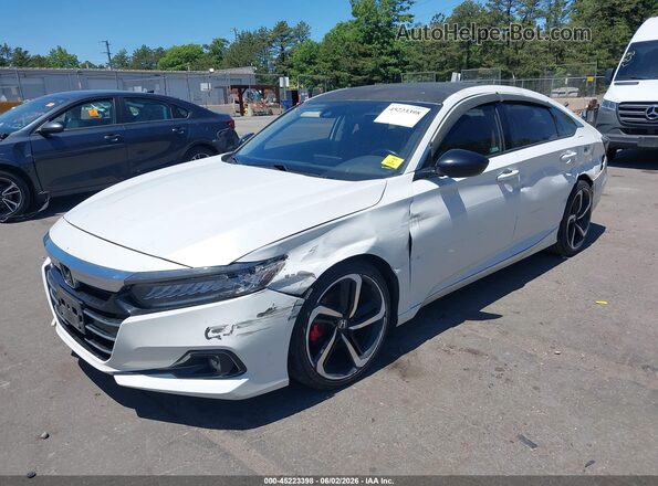 1HGCV1F4XMA031952 2021 HONDA ACCORD White Przód lewy