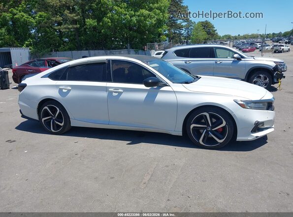 1HGCV1F4XMA031952 2021 HONDA ACCORD White Widok wnętrza z tyłu