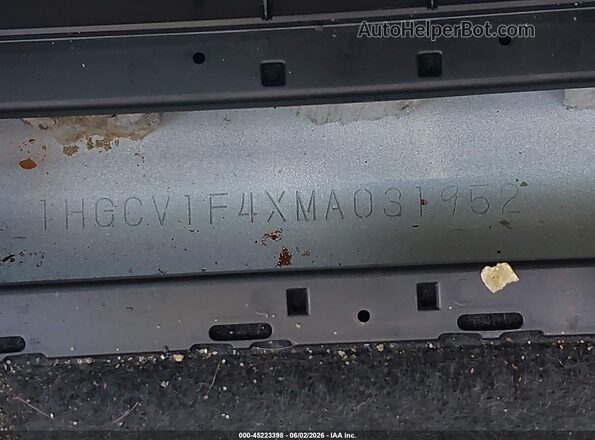 1HGCV1F4XMA031952 2021 HONDA ACCORD White 