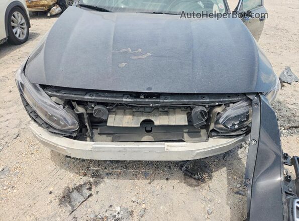1HGCV1F4XMA034785 2021 HONDA ACCORD Black Widok komory silnika