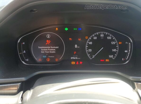 1HGCV1F4XMA034785 2021 HONDA ACCORD Black Widok zestawu wskaźników