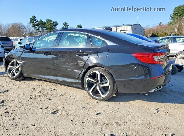 1HGCV1F4XMA118993 2021 HONDA ACCORD Black Tył lewy