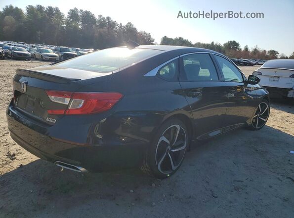1HGCV1F4XMA118993 2021 HONDA ACCORD Black Tył prawy