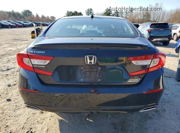 1HGCV1F4XMA118993 2021 HONDA ACCORD Black Widok z tyłu