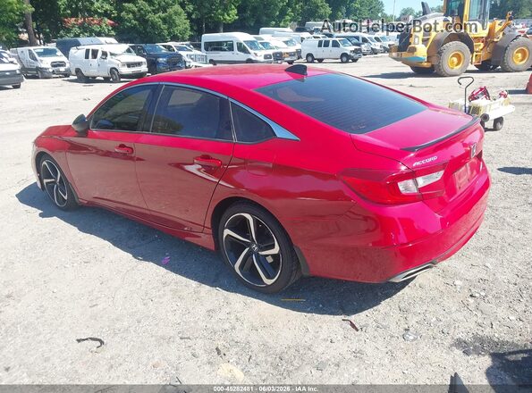 1HGCV1F4XMA119187 2021 HONDA ACCORD Red Հետևի ձախ