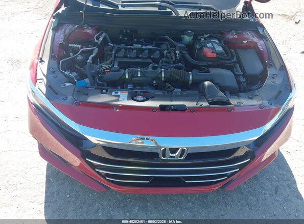 1HGCV1F4XMA119187 2021 HONDA ACCORD Red Հետևի տեսք