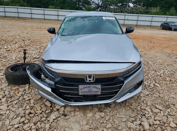 1HGCV1F4XNA094910 2022 HONDA ACCORD Silver Front view