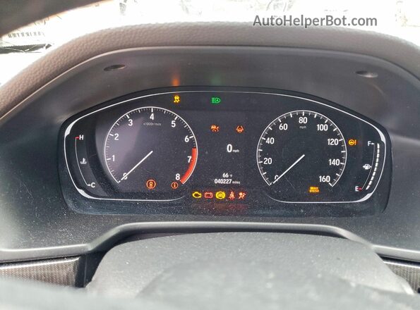 1HGCV1F4XNA094910 2022 HONDA ACCORD Silver Instrument cluster view