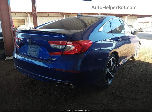 1HGCV1F4XNA112614 2022 HONDA ACCORD Blue Rear right