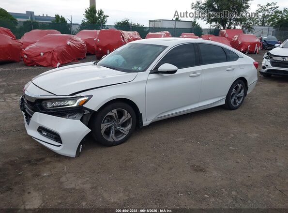 1HGCV1F50KA128728 2019 HONDA ACCORD White Front left
