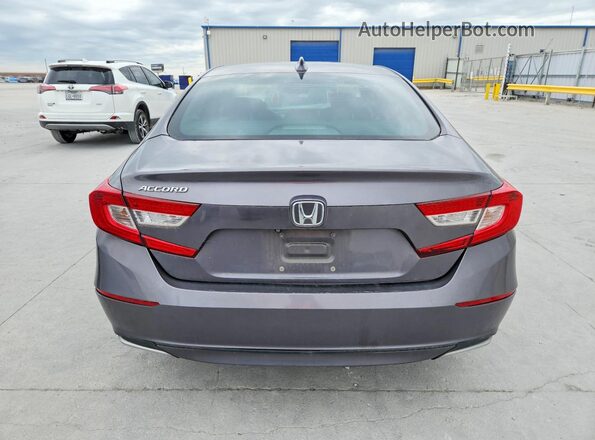 1HGCV1F51JA019872 2018 HONDA ACCORD Серый Вид сзади