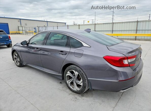 1HGCV1F51JA019872 2018 HONDA ACCORD Серый Задняя левая четверть