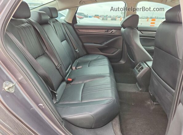 1HGCV1F51JA019872 2018 HONDA ACCORD Серый Вид задних сидений
