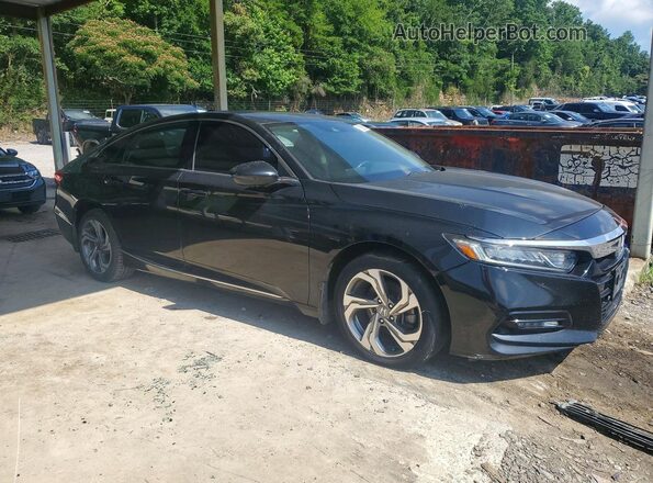 1HGCV1F51JA073804 2018 HONDA ACCORD Black 