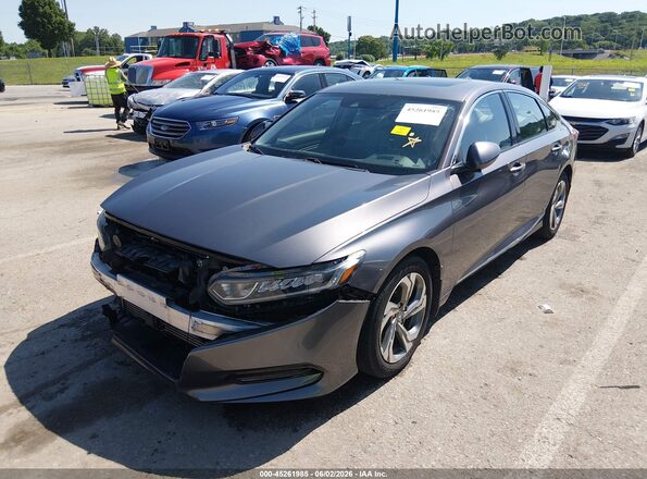 1HGCV1F51JA085306 2018 HONDA ACCORD Gray 