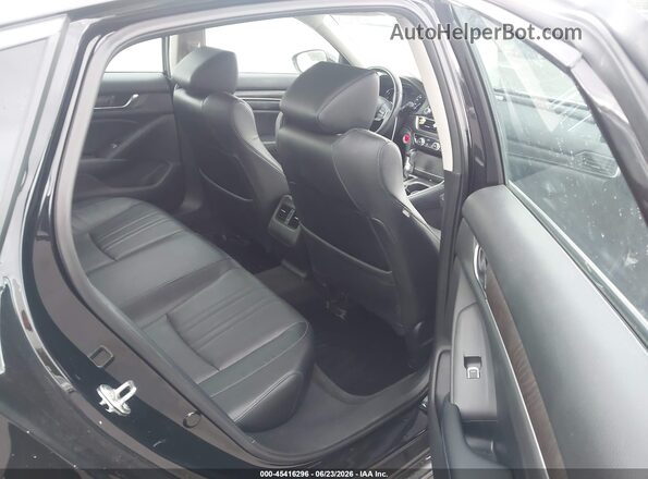 1HGCV1F51JA098377 2018 HONDA ACCORD Black VIN կոդի պիտակի տեսք