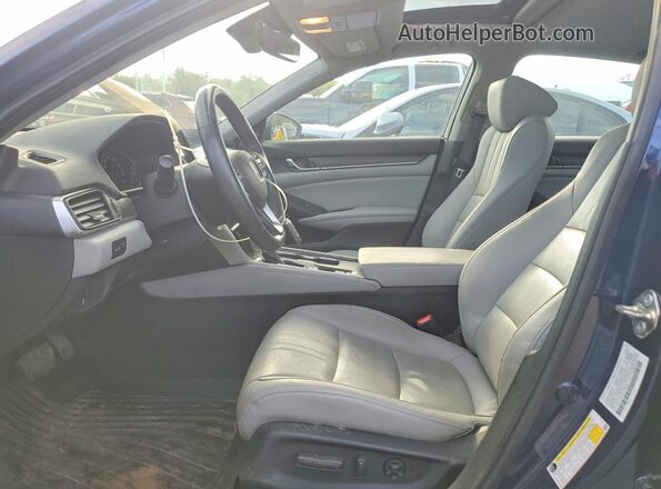 1HGCV1F51JA119034 2018 HONDA ACCORD Blue Widok wnętrza z przodu