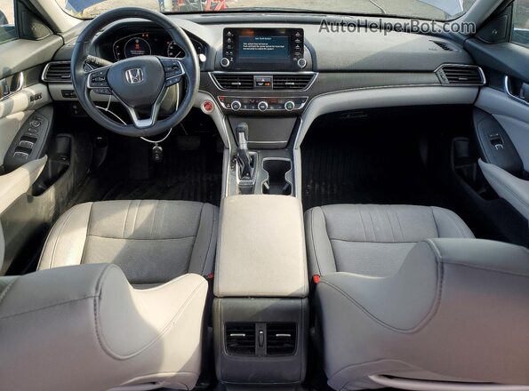 1HGCV1F51JA119034 2018 HONDA ACCORD Blue Widok deski rozdzielczej