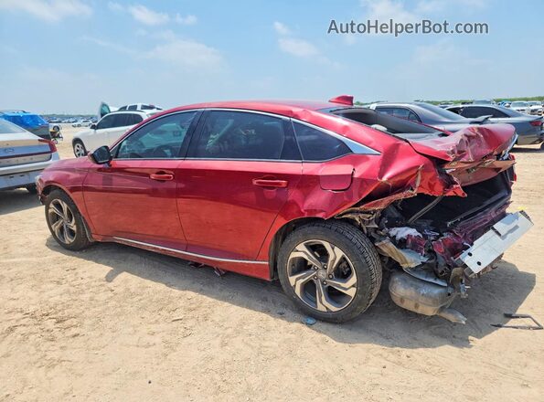 1HGCV1F51JA208988 2018 HONDA ACCORD Burgundy უკანა მარცხენა