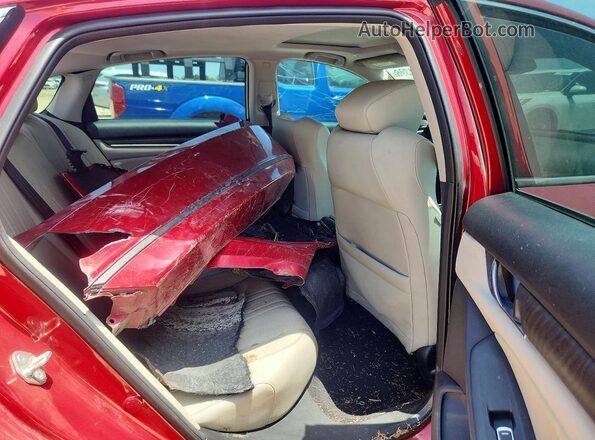 1HGCV1F51JA208988 2018 HONDA ACCORD Burgundy უკანა სავარძლების ხედი