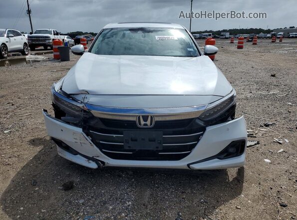 1HGCV1F51MA026857 2021 HONDA ACCORD White წინა ხედი