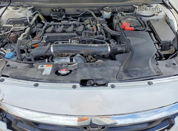 1HGCV1F51MA026857 2021 HONDA ACCORD White უკანა სალონის ხედი