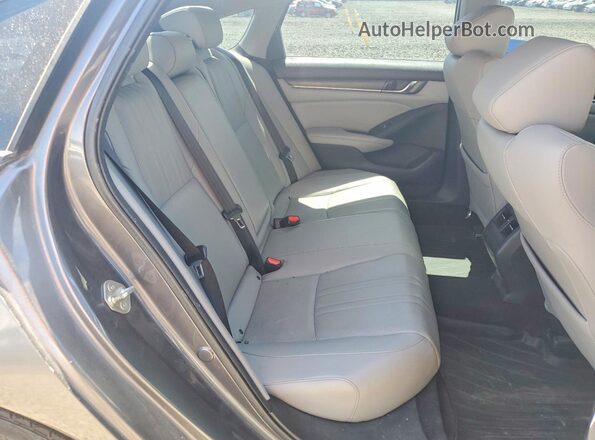 1HGCV1F52KA075739 2019 HONDA ACCORD Charcoal უკანა სავარძლების ხედი