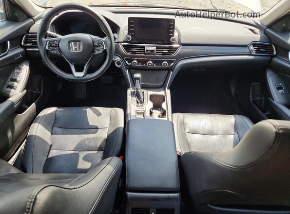 1HGCV1F52KA112434 2019 HONDA ACCORD Silver Dashboard view