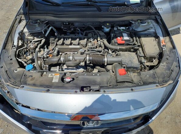 1HGCV1F52KA112434 2019 HONDA ACCORD Silver Rear interior view