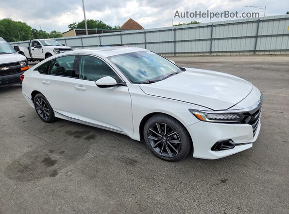 1HGCV1F52MA117779 2021 HONDA ACCORD White 