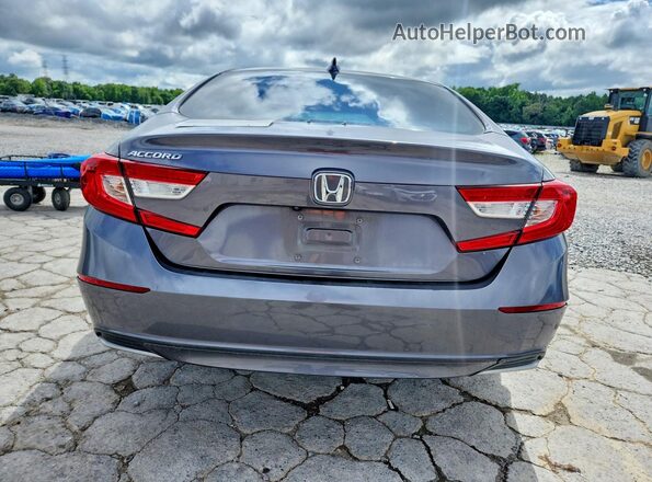 1HGCV1F53JA203775 2018 HONDA ACCORD Gray Vista trasera