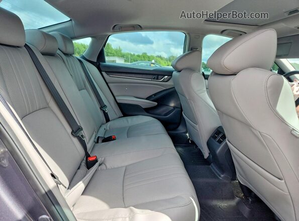 1HGCV1F53JA203775 2018 HONDA ACCORD Gray Vista de los asientos traseros