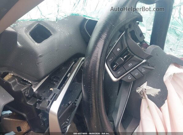 1HGCV1F53KA168379 2019 HONDA ACCORD Maroon Rear seats view