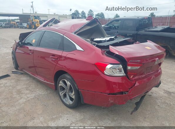 1HGCV1F53KA168379 2019 HONDA ACCORD Maroon Rear left