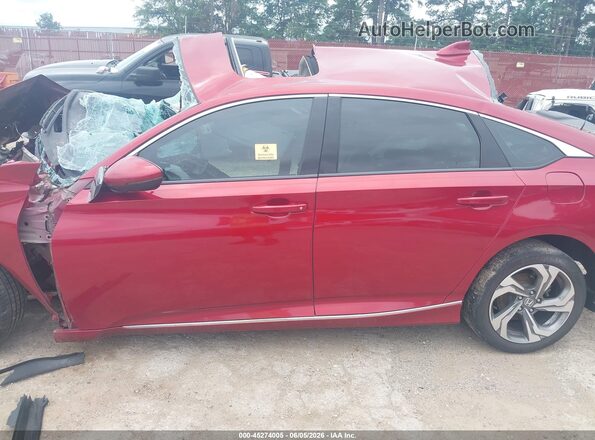 1HGCV1F53KA168379 2019 HONDA ACCORD Maroon Rear interior view