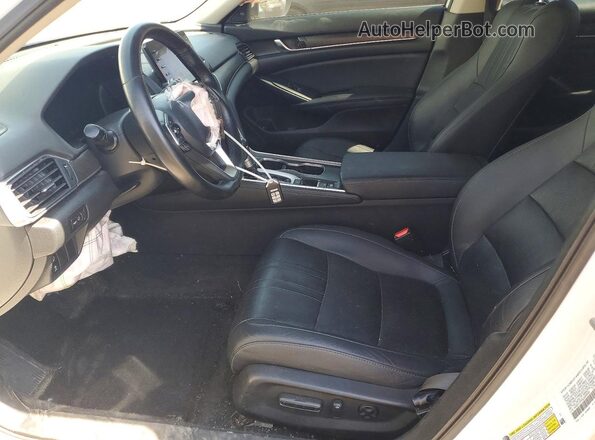 1HGCV1F53LA059065 2020 HONDA ACCORD Белый Вид салона спереди