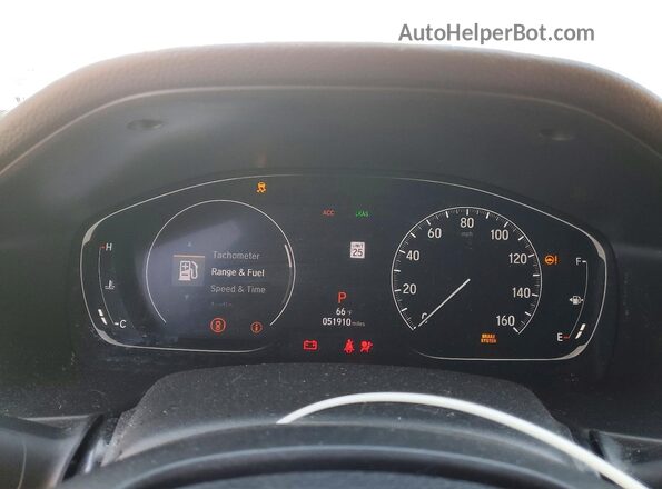 1HGCV1F53LA059065 2020 HONDA ACCORD Белый Вид щитка приборов