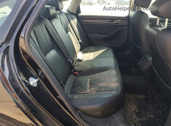 1HGCV1F53MA073470 2021 HONDA ACCORD Black Rear seats view