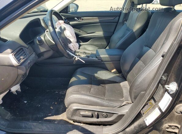 1HGCV1F53MA073470 2021 HONDA ACCORD Black Front interior view