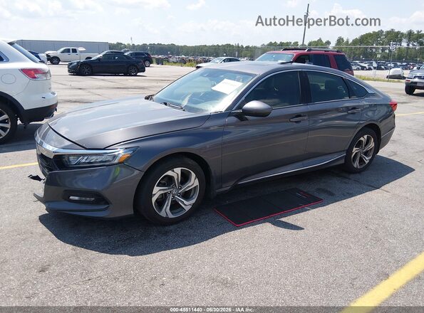 1HGCV1F54JA023012 2018 HONDA ACCORD Серый Передняя левая четверть