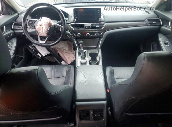 1HGCV1F54JA033717 2018 HONDA ACCORD Black Вид панелі приладів
