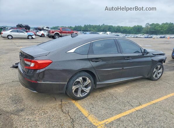 1HGCV1F54JA033717 2018 HONDA ACCORD Black Задня права чверть