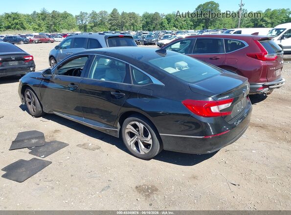 1HGCV1F54JA081136 2018 HONDA ACCORD Black Tył lewy